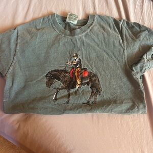 Comfort Colors Kids Cowboy Graphic Tee - Blue